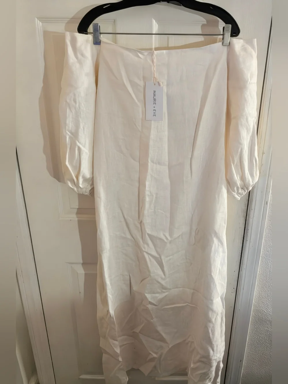 Maurie + Eve White Off Shoulder Acme Maxi Dress (New w/Tags!) - Picture 2 of 3
